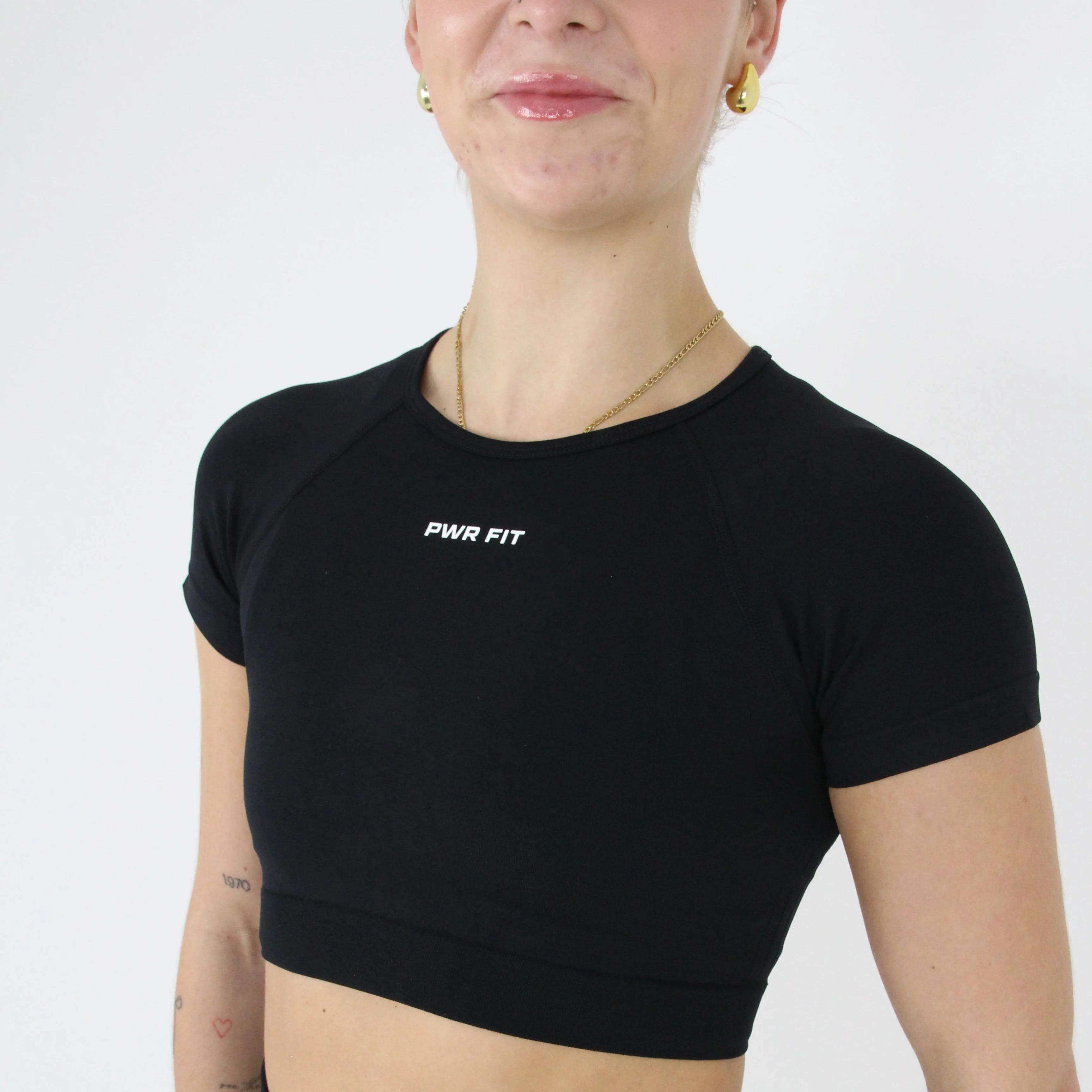 Amplify Crop Top (Graphite Black) - Image 3
