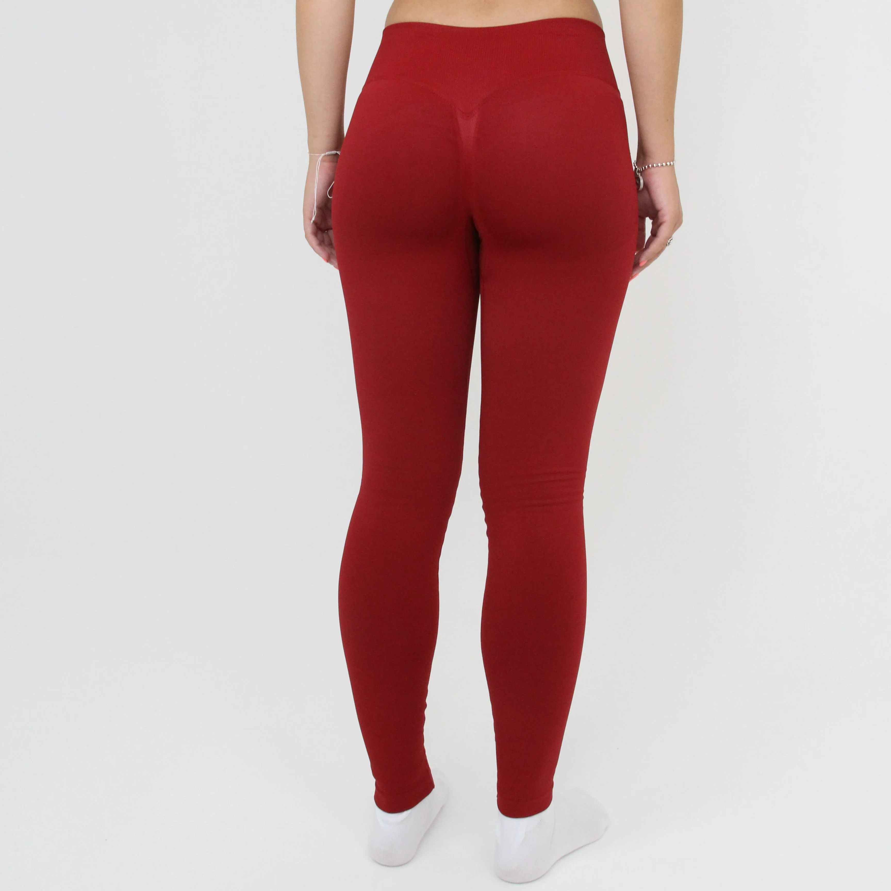 Embrace Leggings (Crimson Red) - Image 3