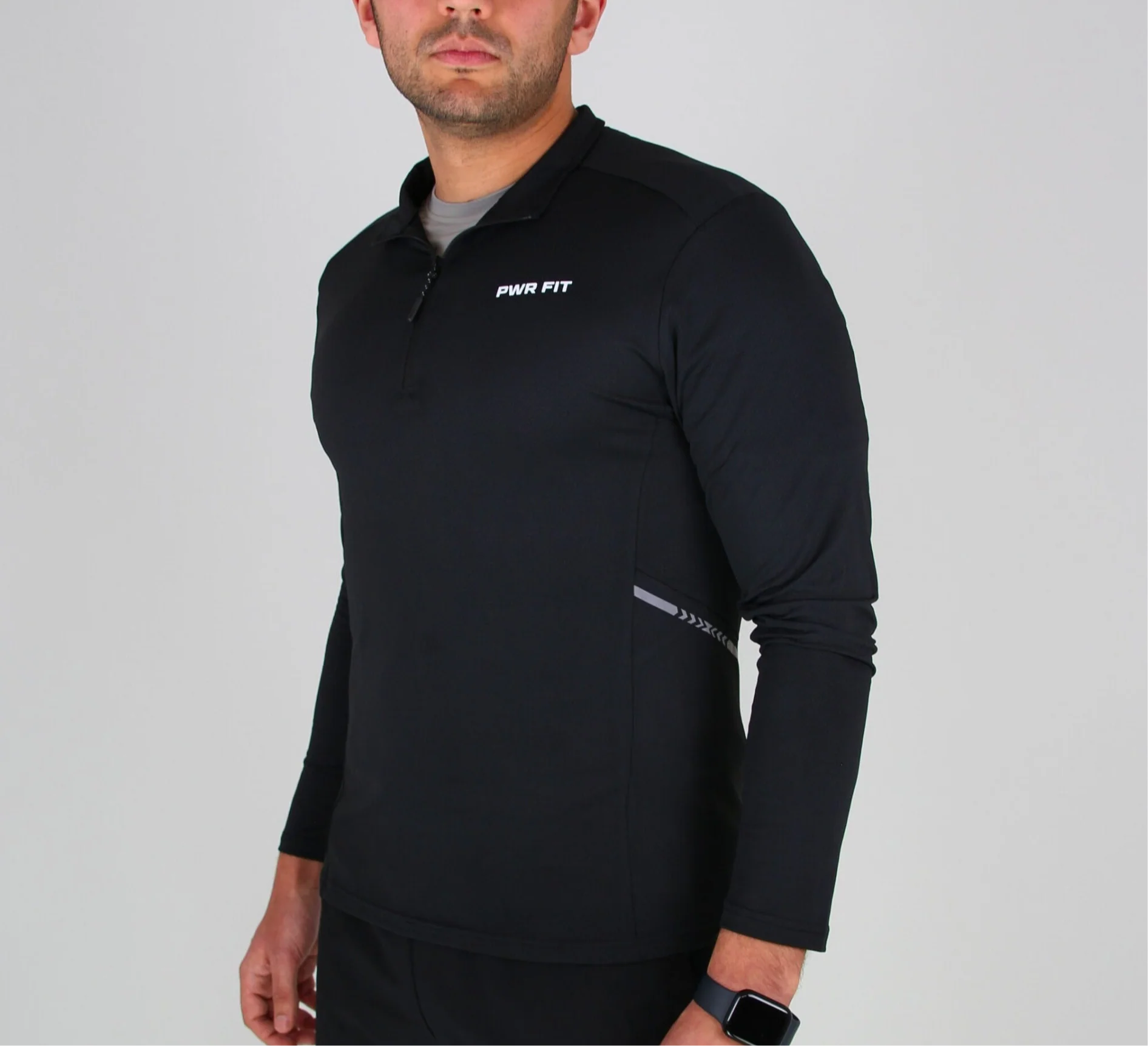 Quarter Zip Training Top (Black) - Image 5