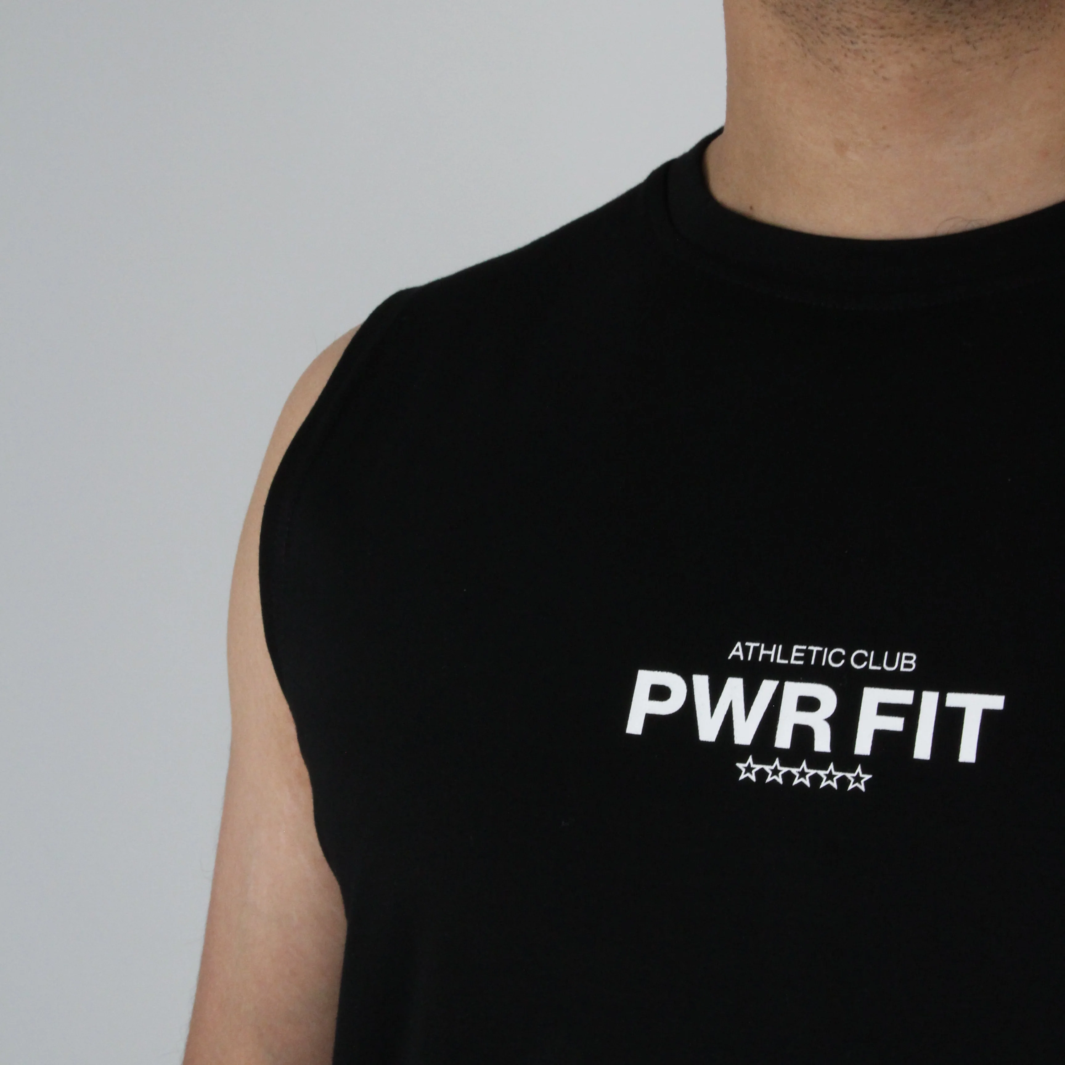 Signature Sleeveless Tee (Black) - Image 3