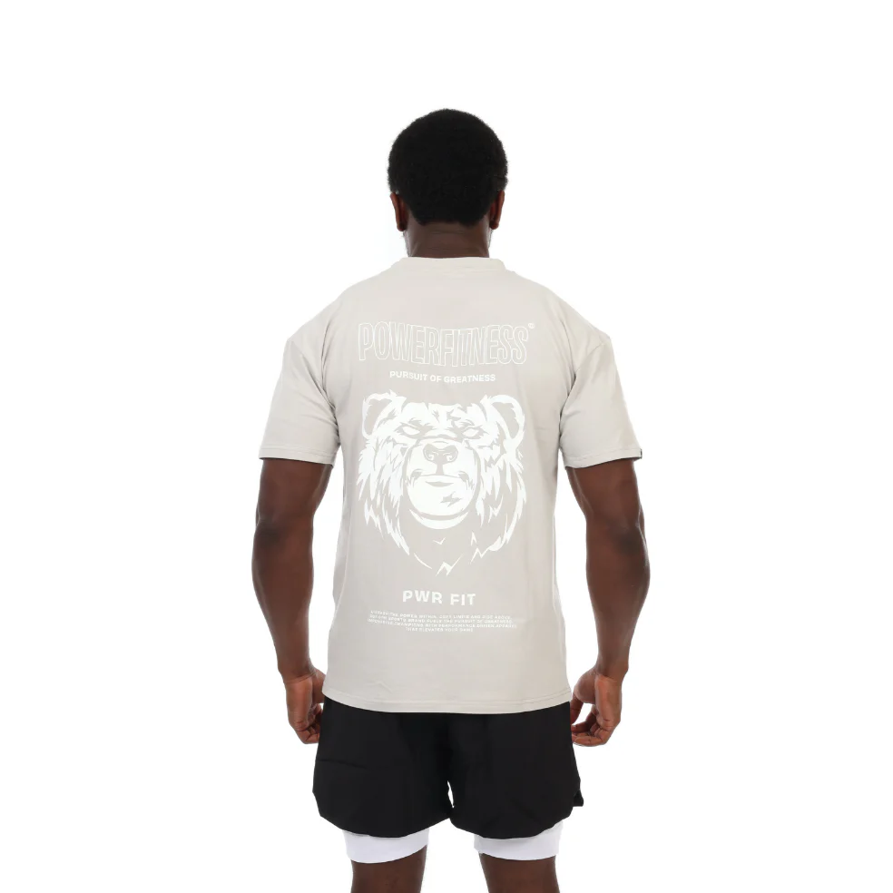 Ursa Graphic Tee (Beige) - Image 4