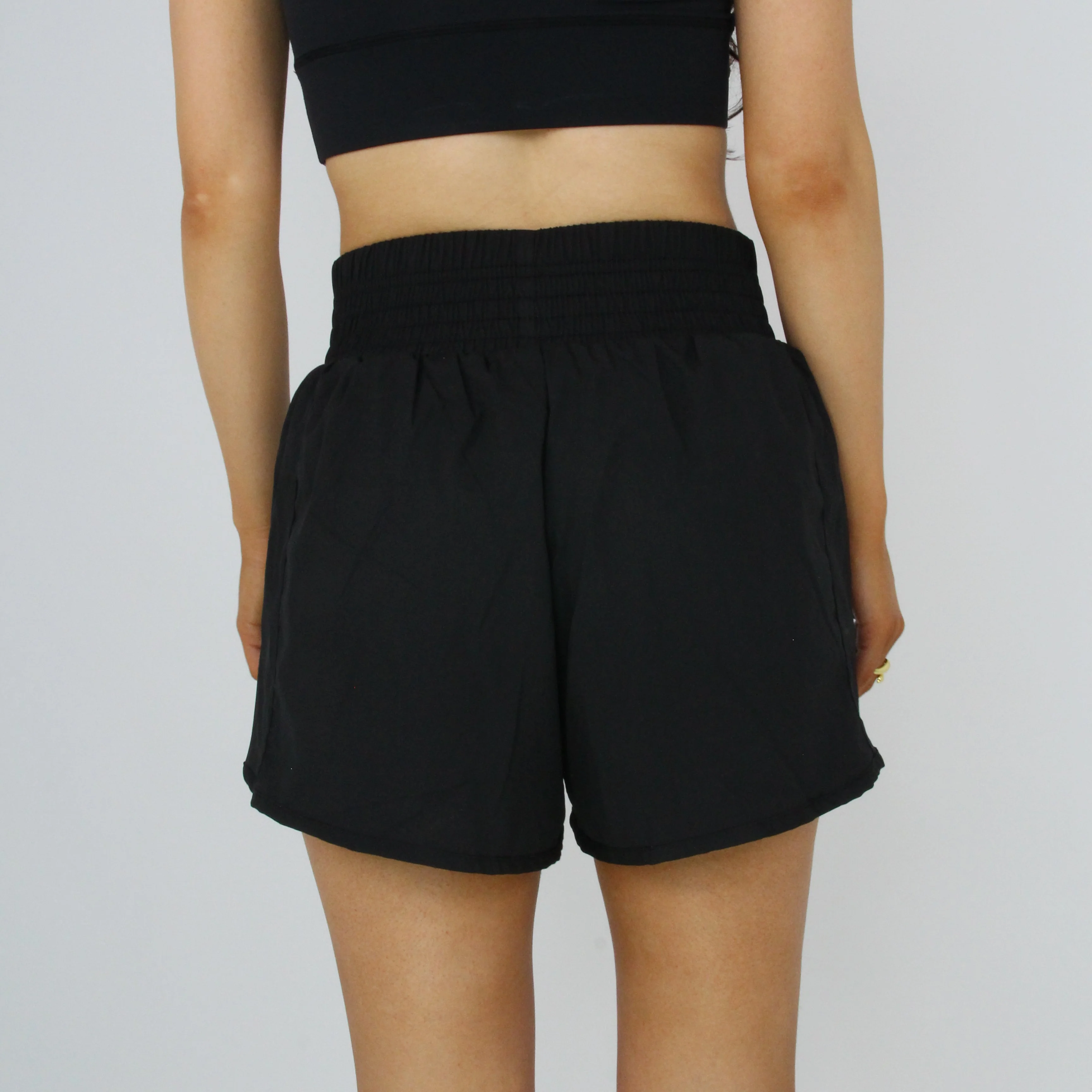 Women's 2-in-1 Performance Shorts (Black) - Image 2