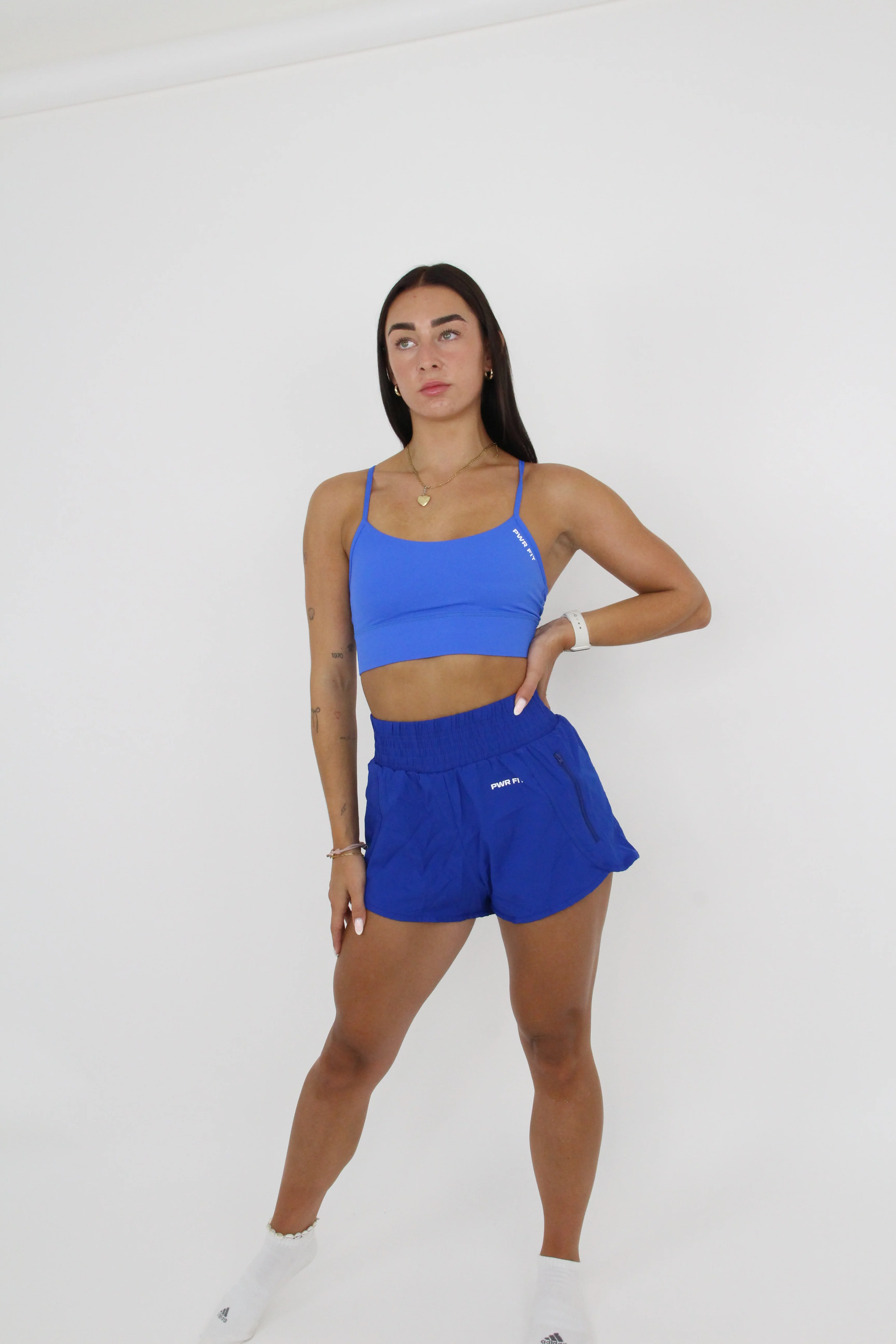 Women's 2-in-1 Performance Shorts (Electric Blue) - Image 3